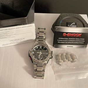 Men's Casio G-Shock G-Steel Connected Stainless Steel Watch GSTB100D-1A